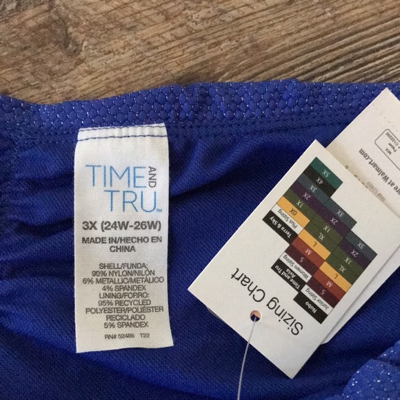 Time and Tru Blue Sparky Bikini Set - Picture 7 of 10